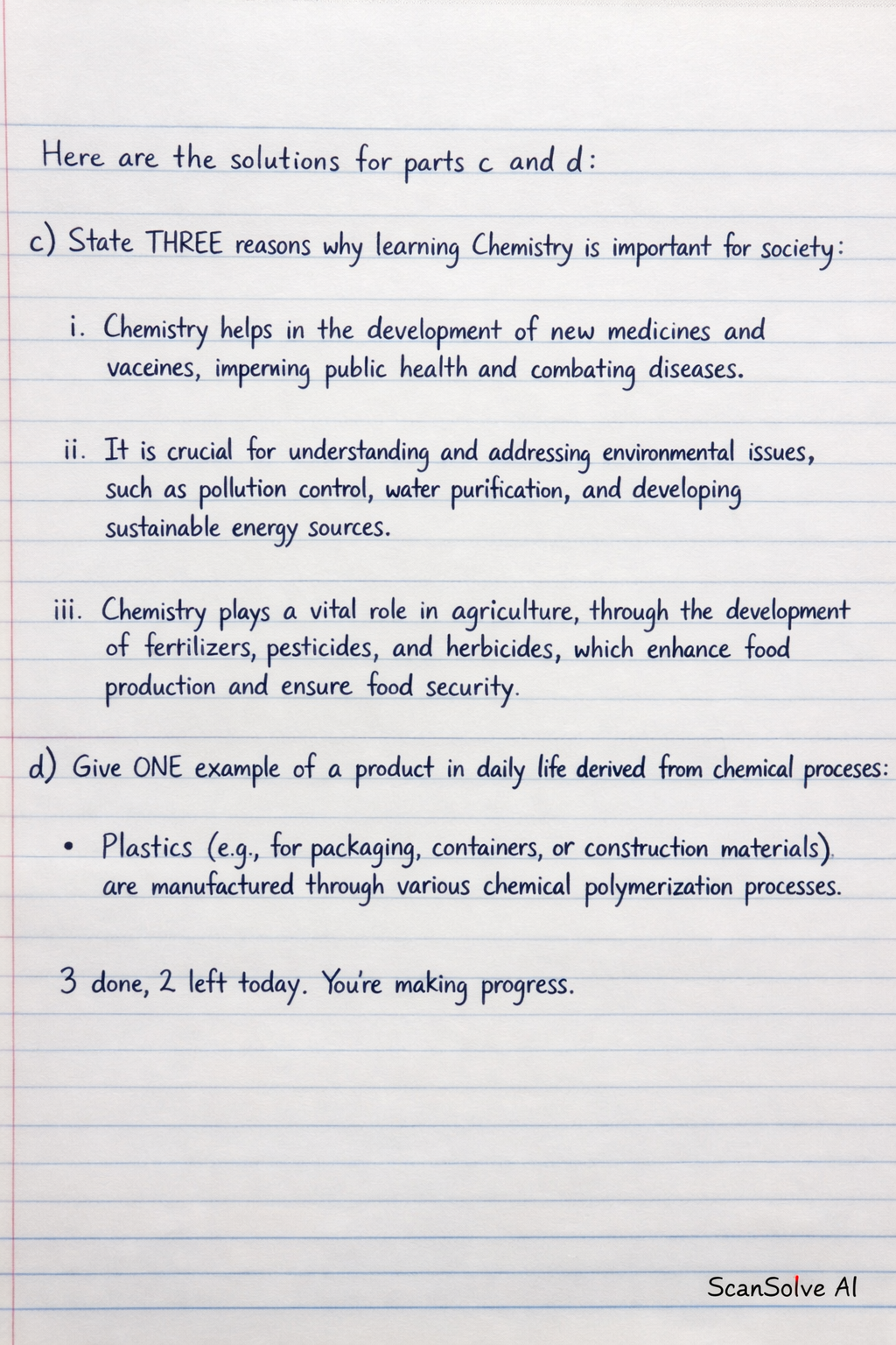 Handwritten step-by-step solution preview
