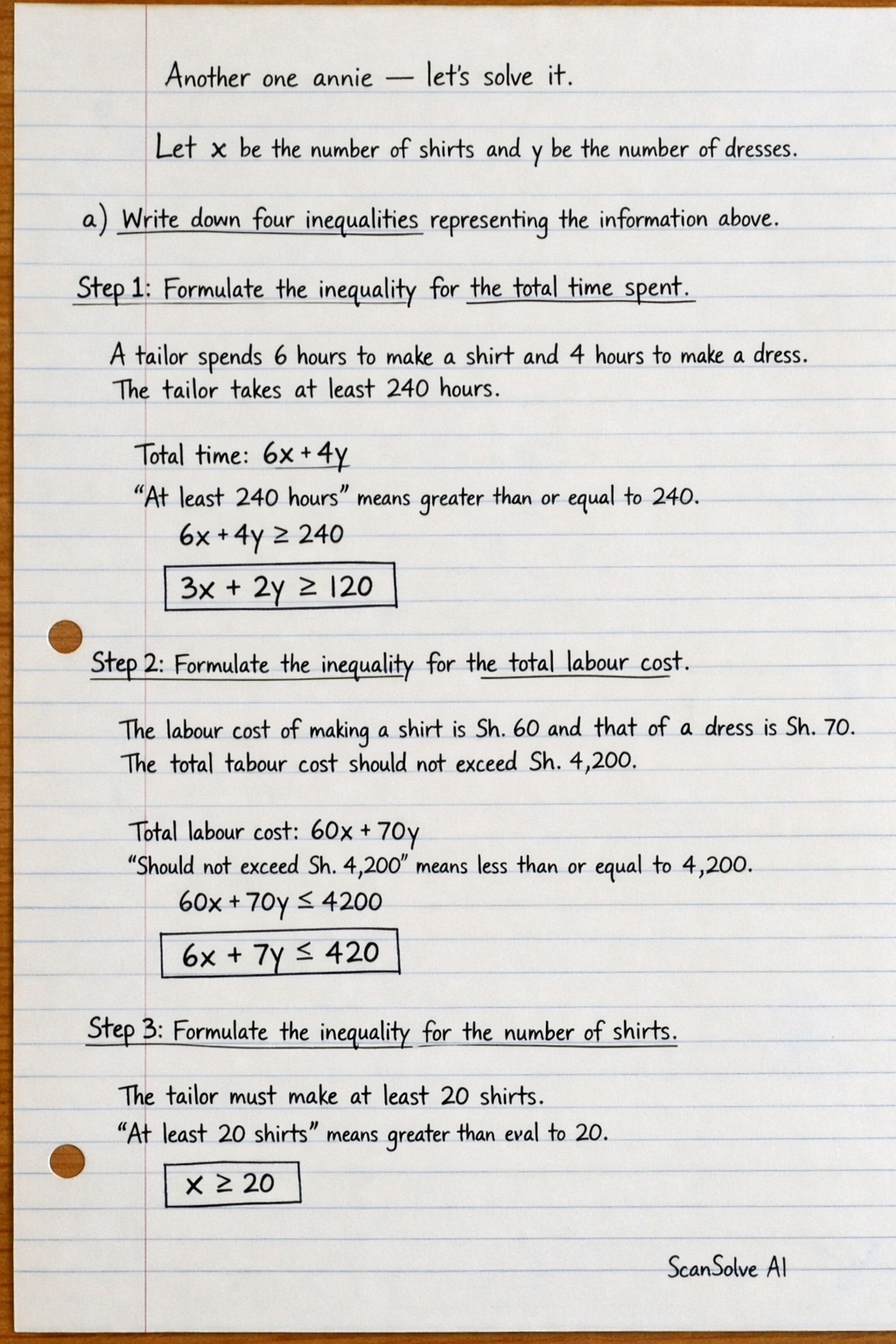Handwritten step-by-step solution preview