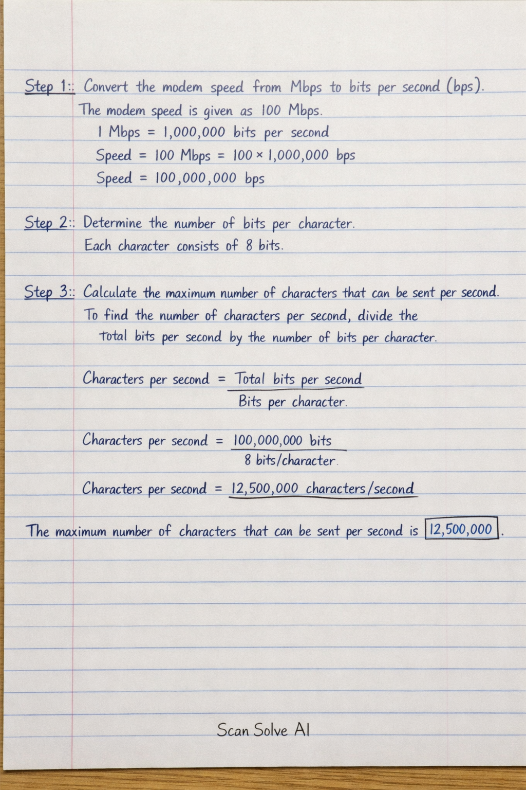 Handwritten step-by-step solution preview