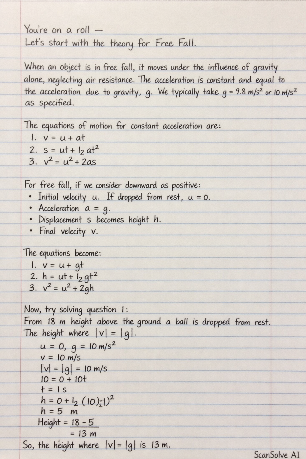Handwritten step-by-step solution preview