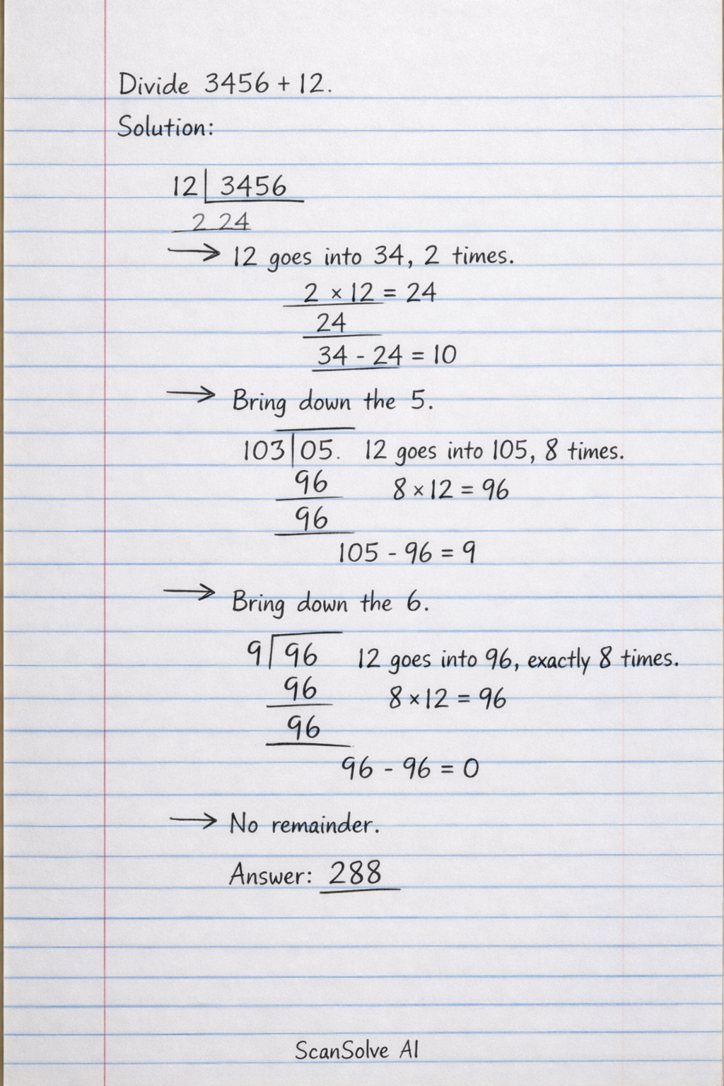 Handwritten step-by-step solution preview