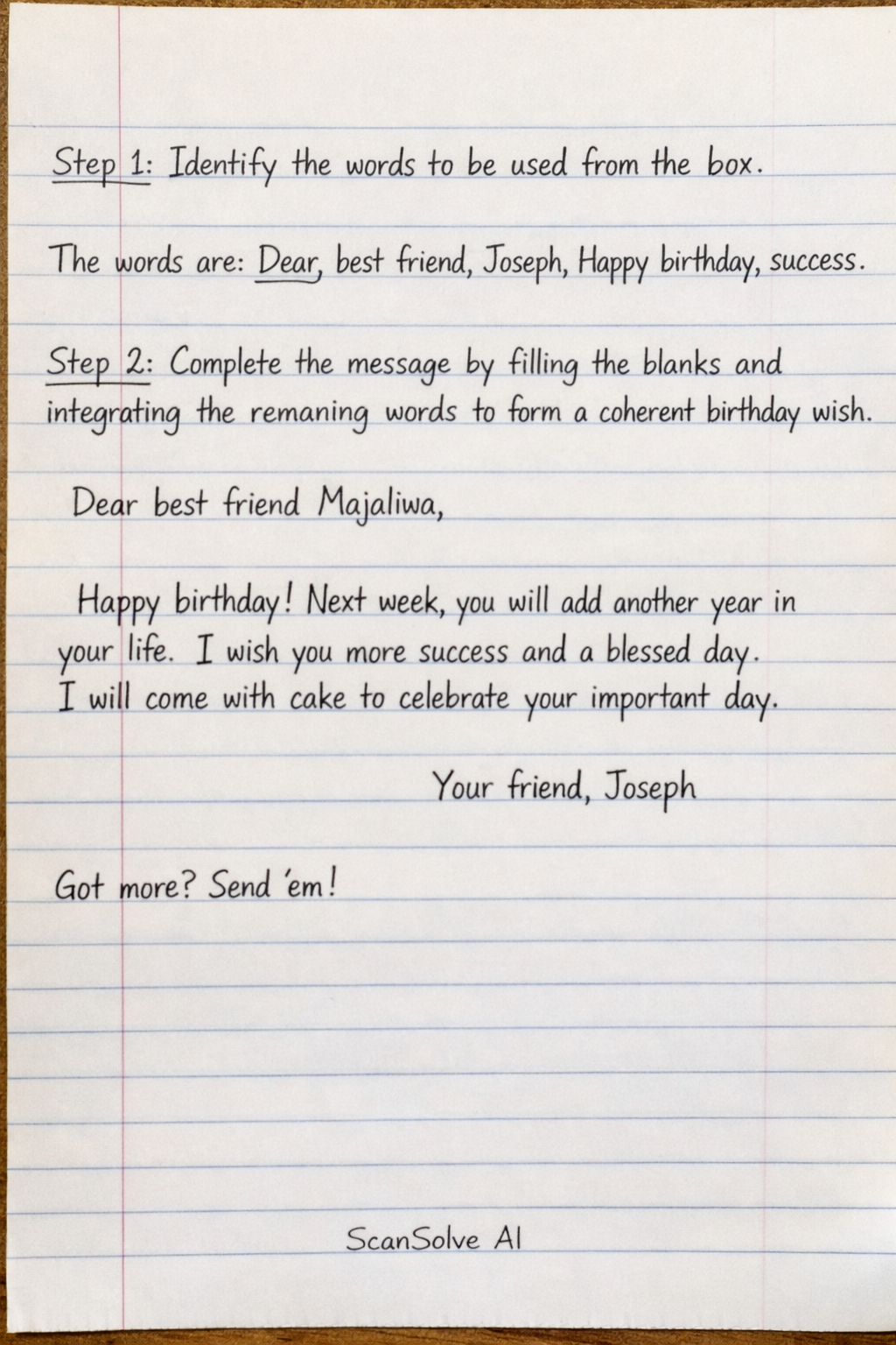 Handwritten step-by-step solution preview