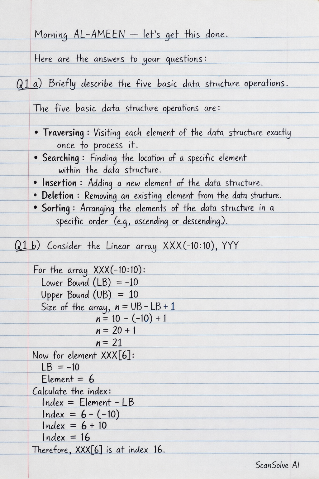 Handwritten step-by-step solution preview