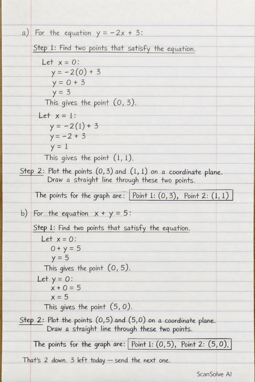 Handwritten step-by-step solution preview