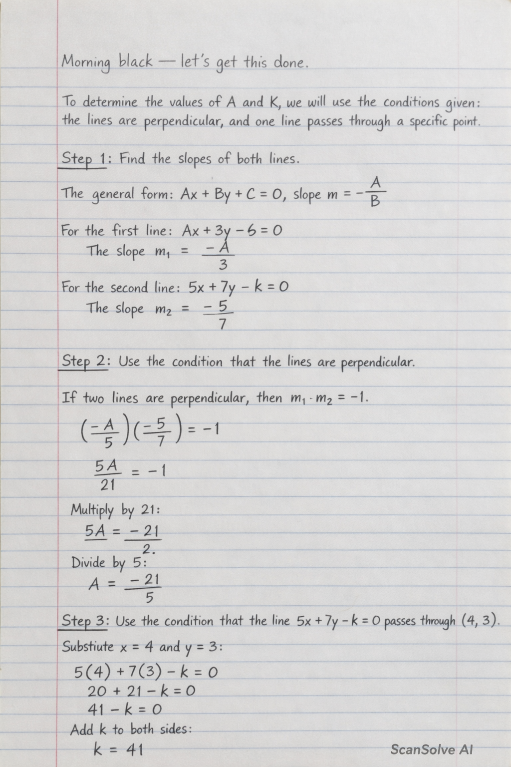 Handwritten step-by-step solution preview