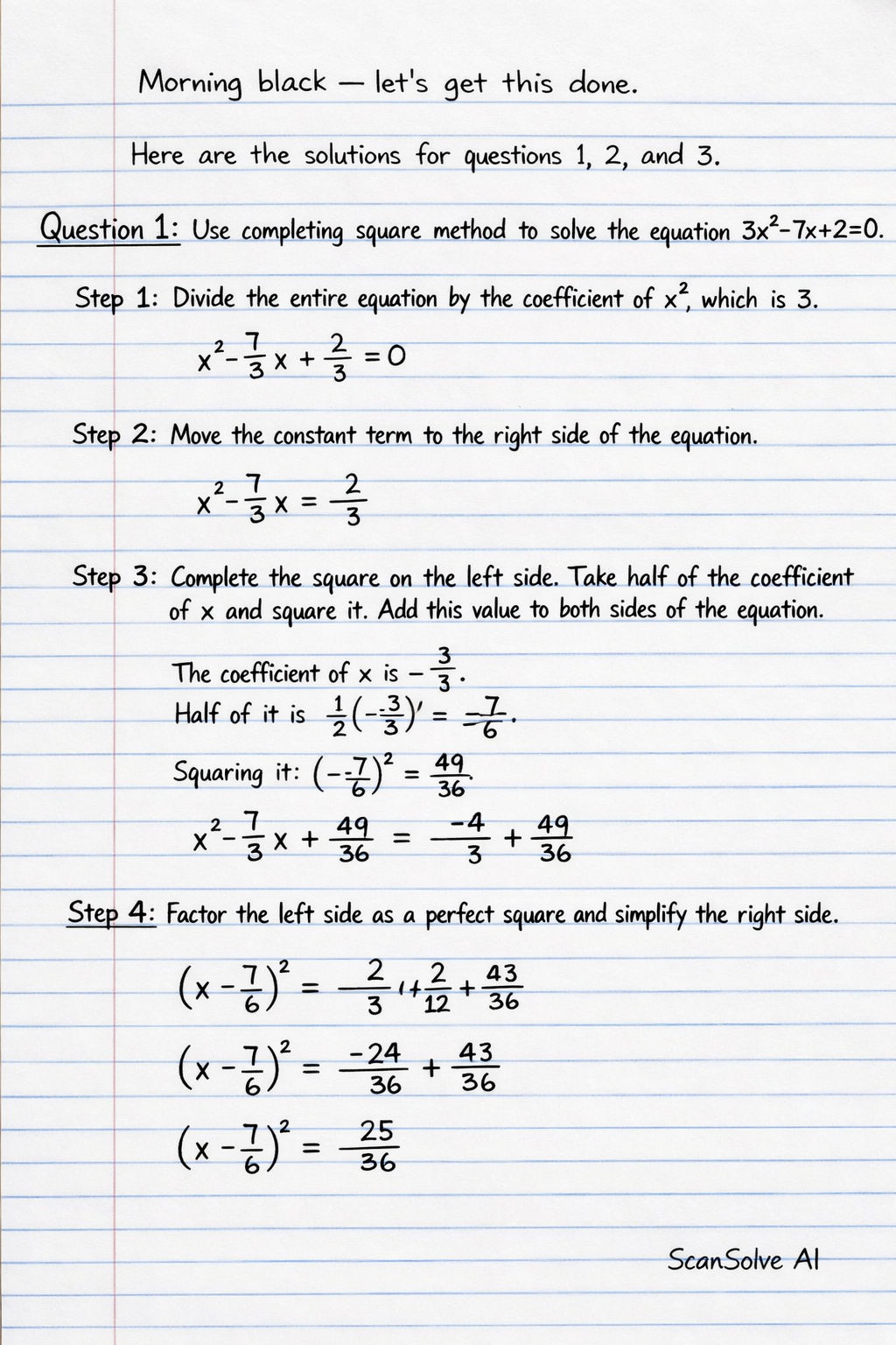 Handwritten step-by-step solution preview