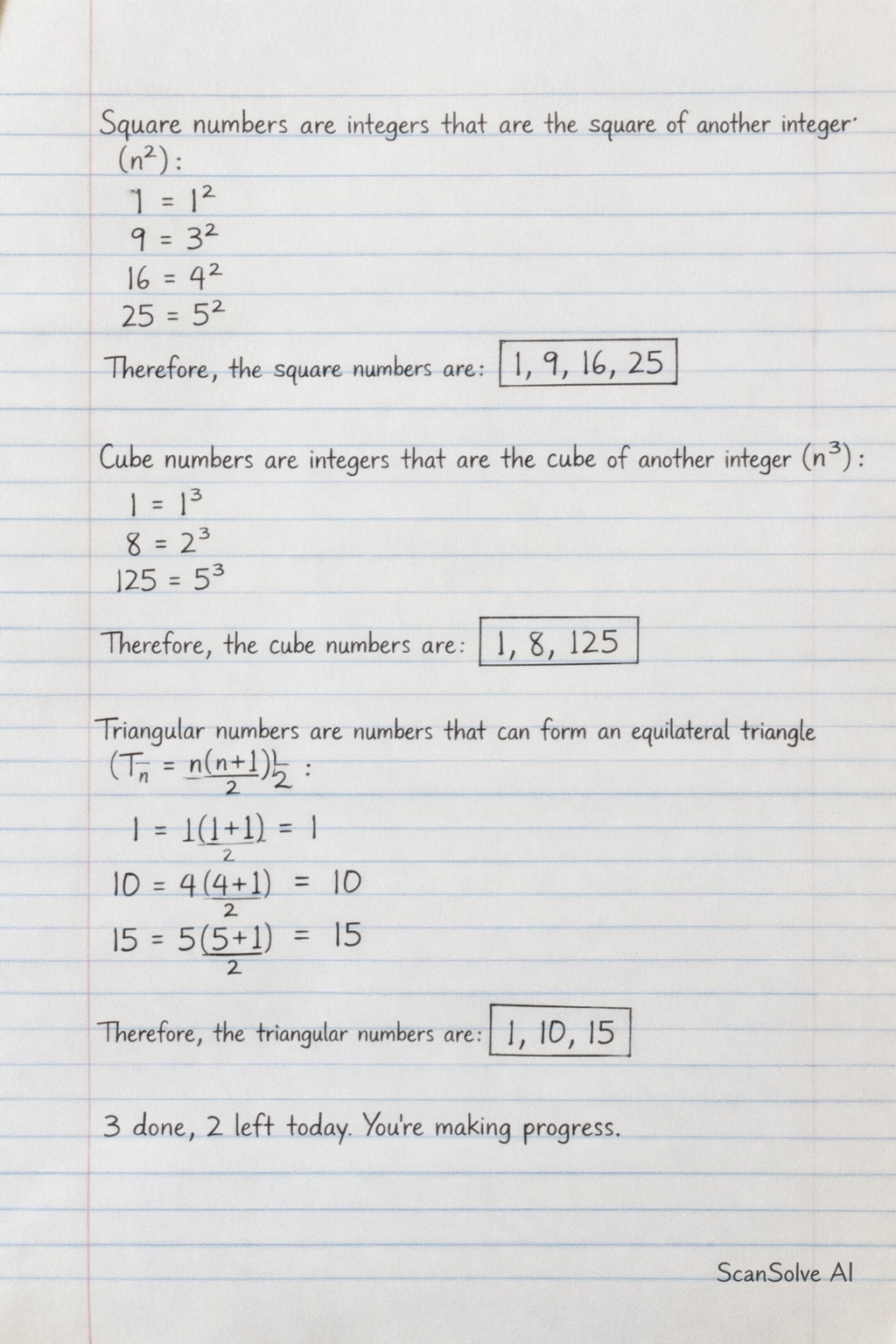 Handwritten step-by-step solution preview