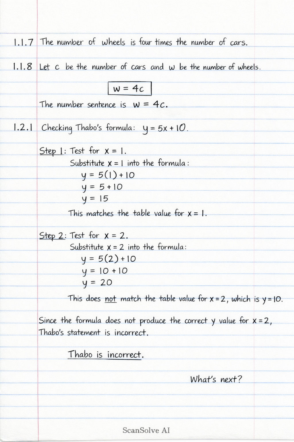 Handwritten step-by-step solution preview