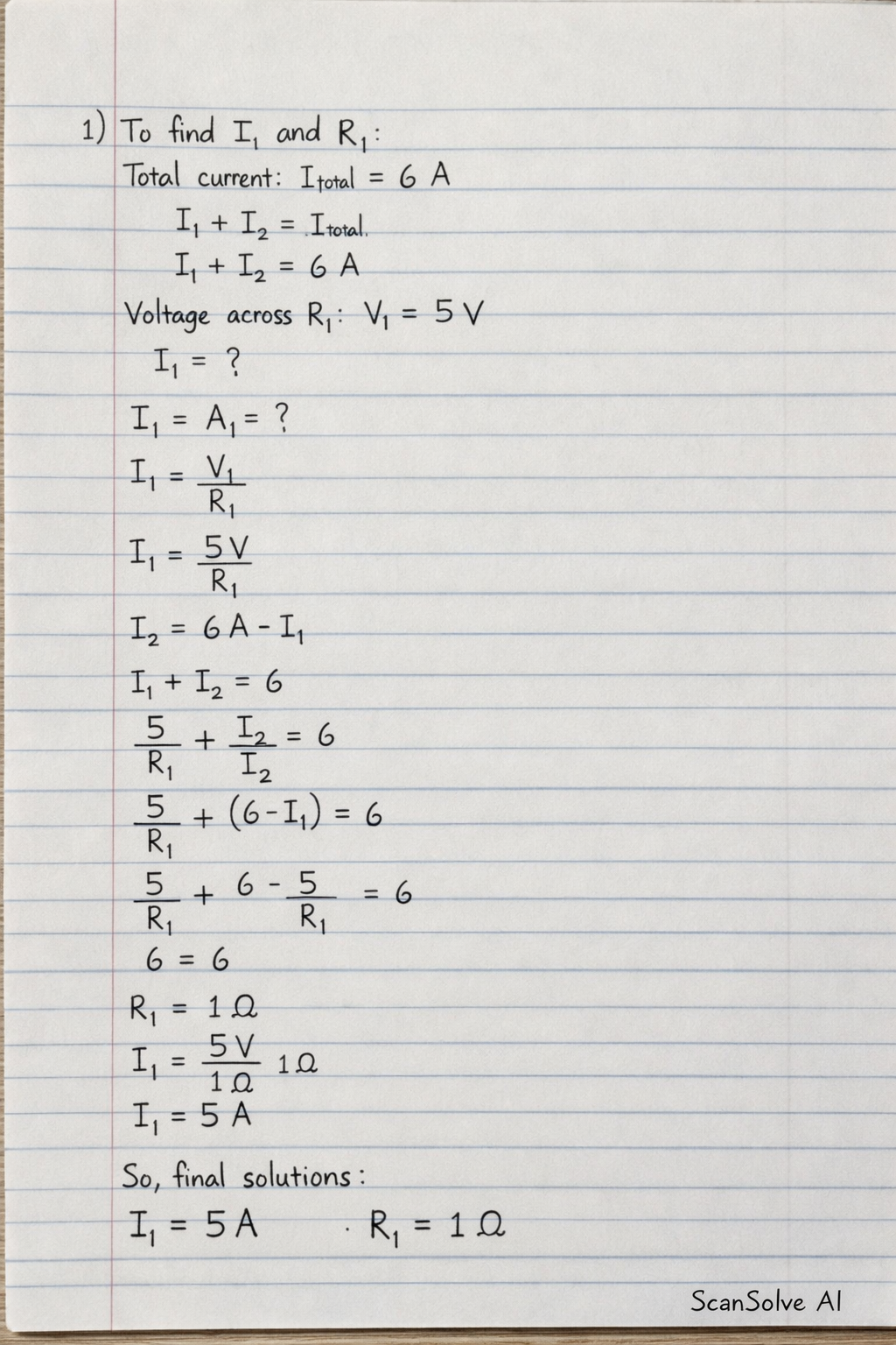 Handwritten step-by-step solution preview