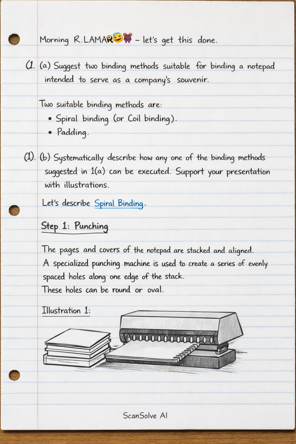 Handwritten step-by-step solution preview