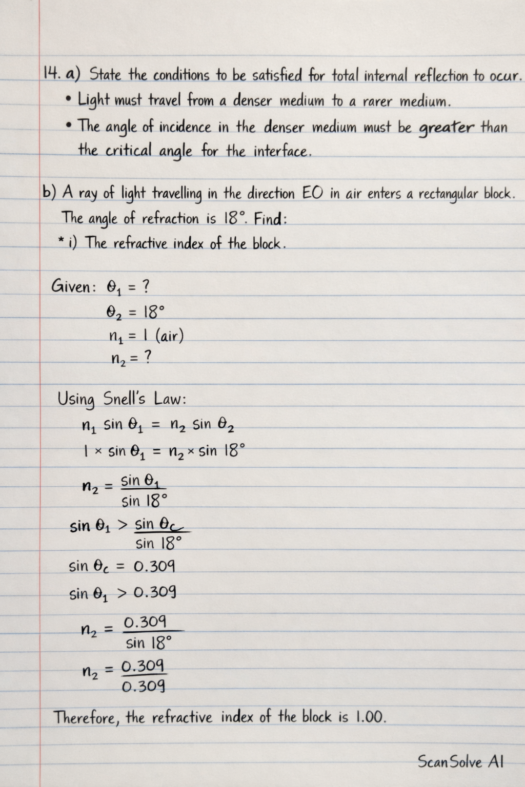 Handwritten step-by-step solution preview