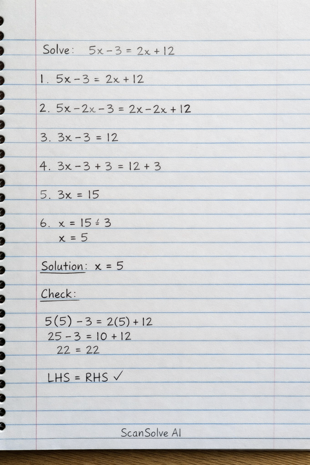 Handwritten step-by-step solution preview