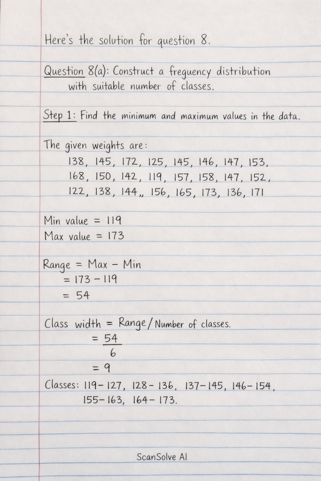Handwritten step-by-step solution preview
