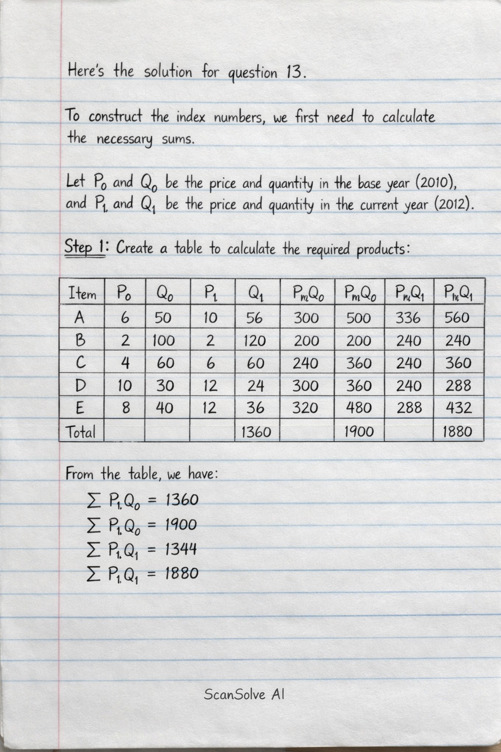 Handwritten step-by-step solution preview