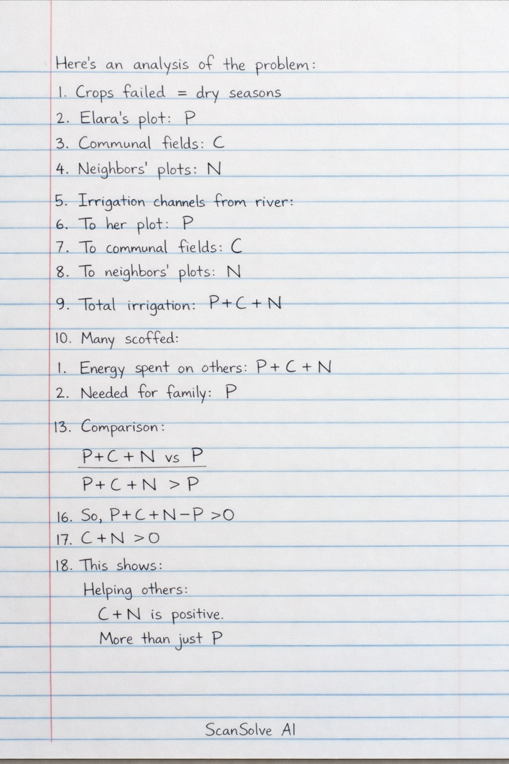 Handwritten step-by-step solution preview