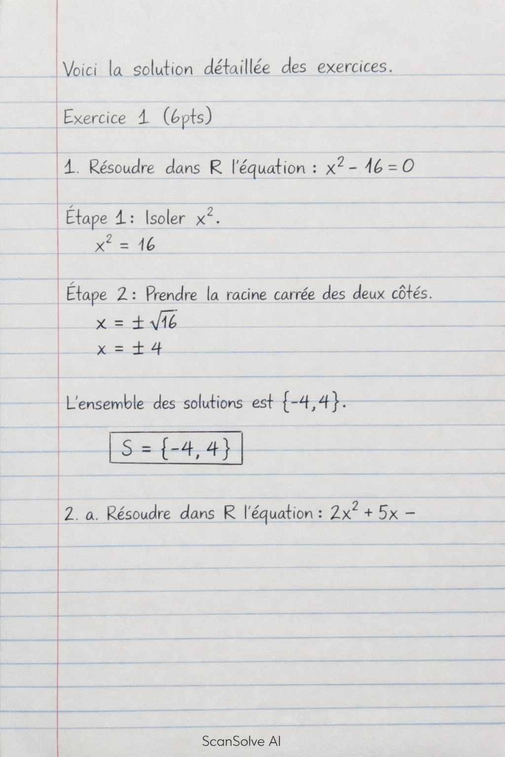 Handwritten step-by-step solution preview