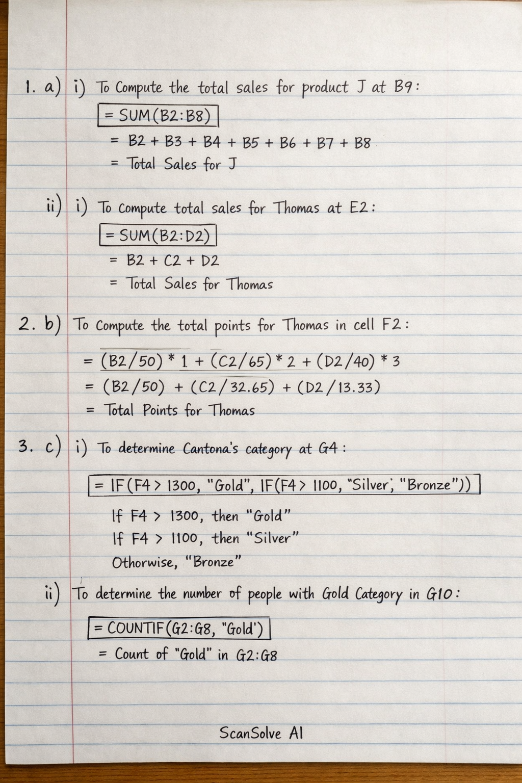 Handwritten step-by-step solution preview