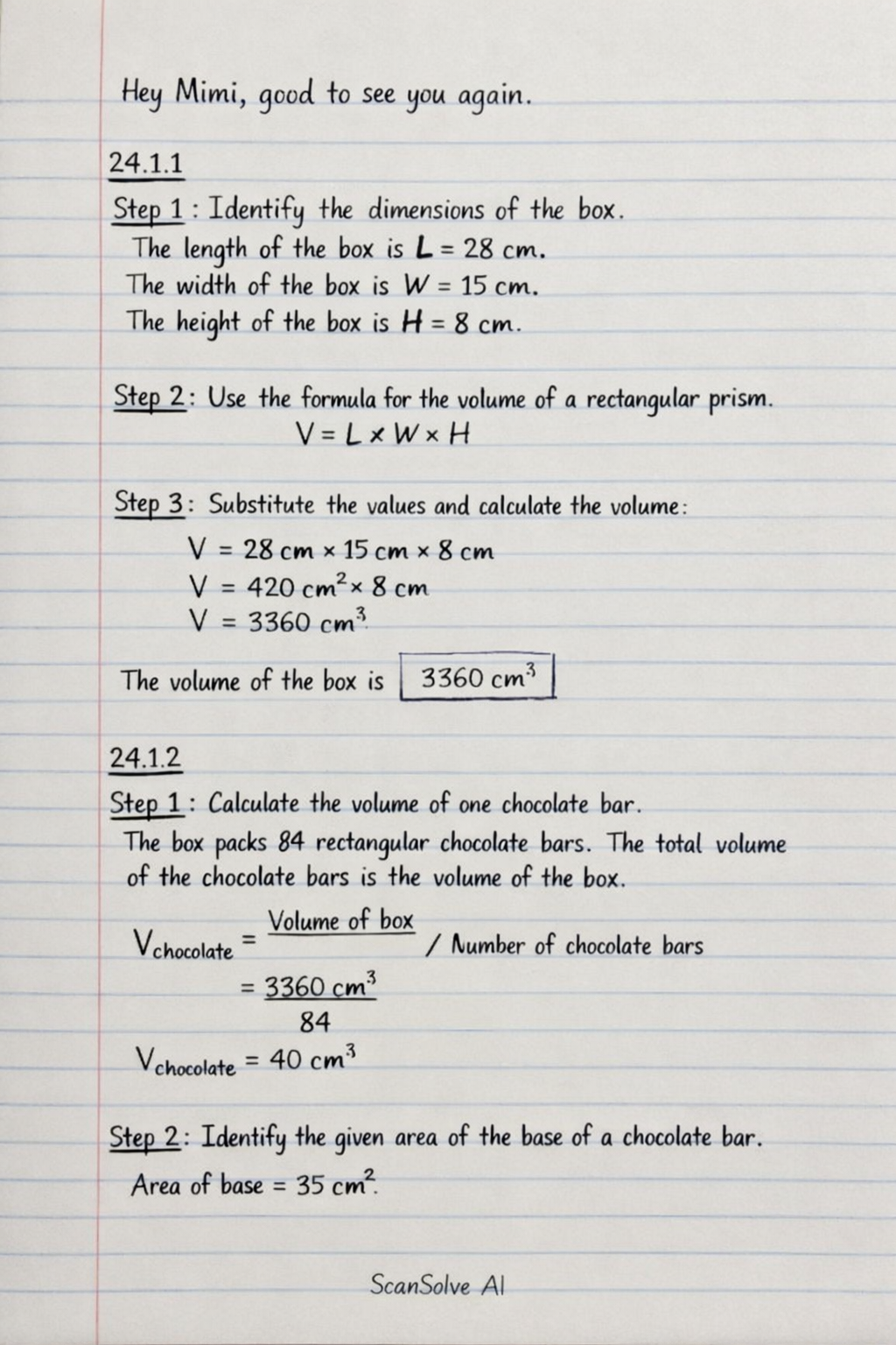 Handwritten step-by-step solution preview