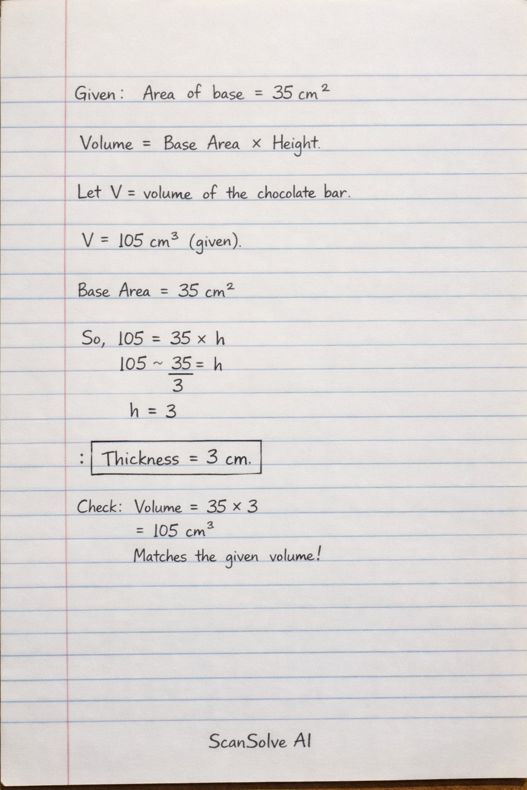 Handwritten step-by-step solution preview