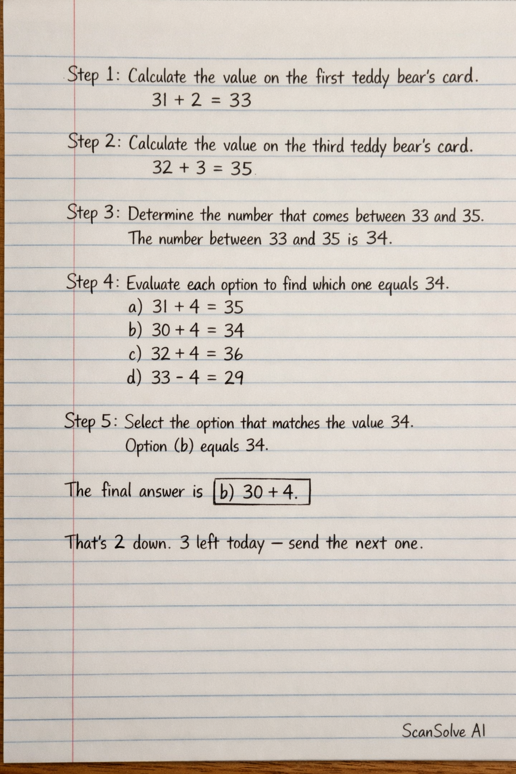 Handwritten step-by-step solution preview