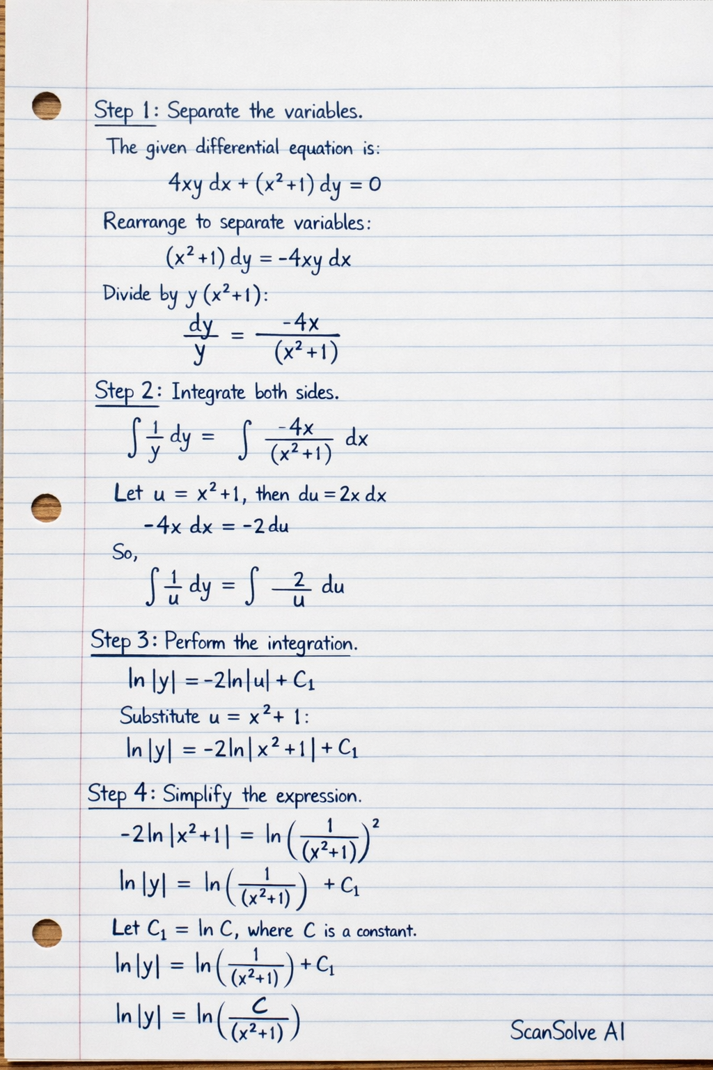 Handwritten step-by-step solution preview