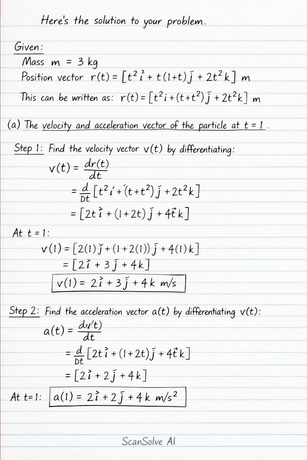 Handwritten step-by-step solution preview