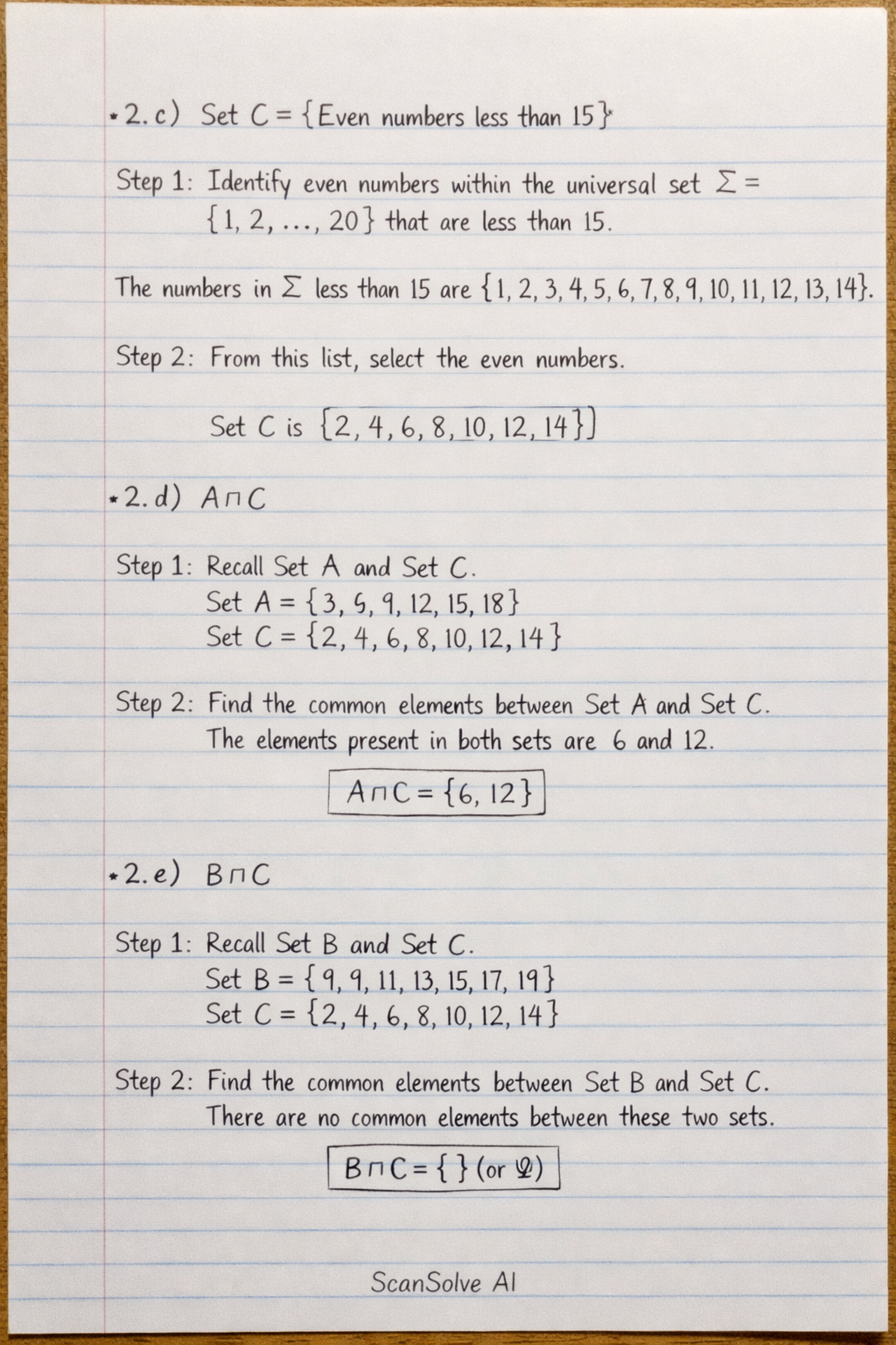 Handwritten step-by-step solution preview