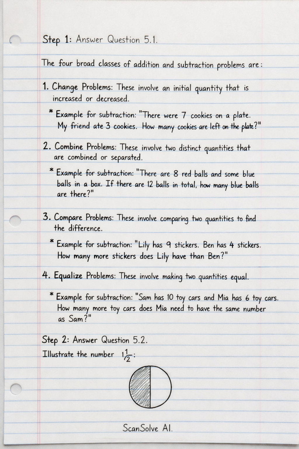 Handwritten step-by-step solution preview