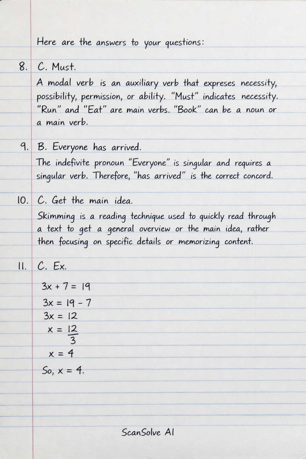 Handwritten step-by-step solution preview