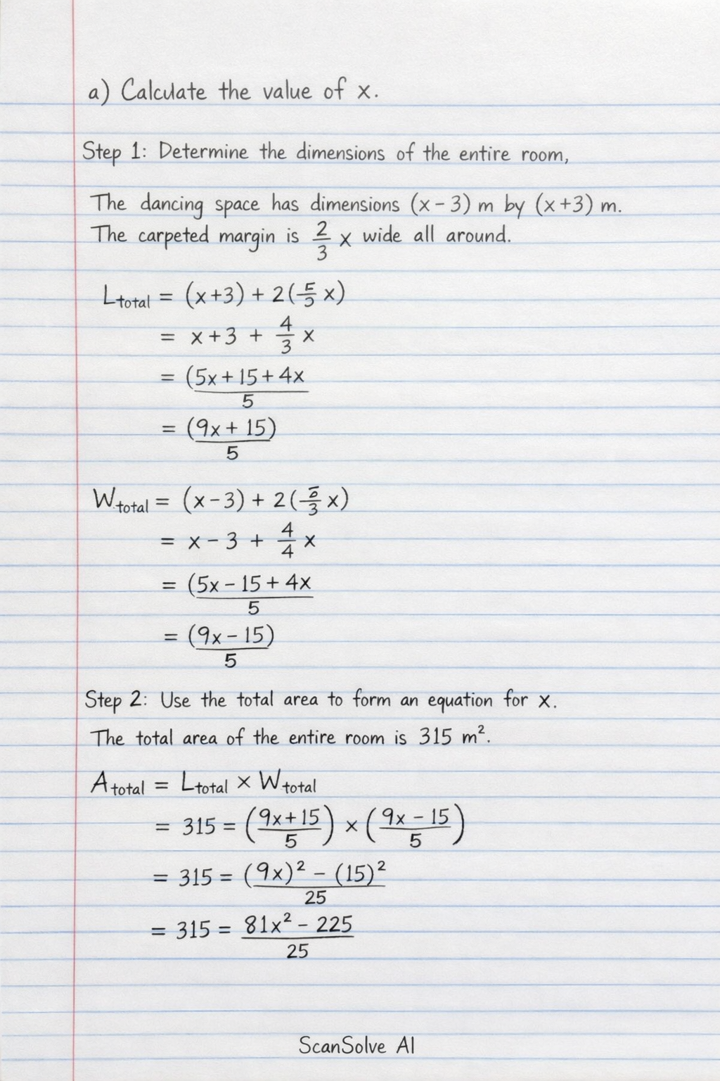 Handwritten step-by-step solution preview