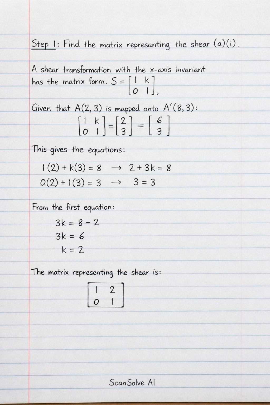 Handwritten step-by-step solution preview