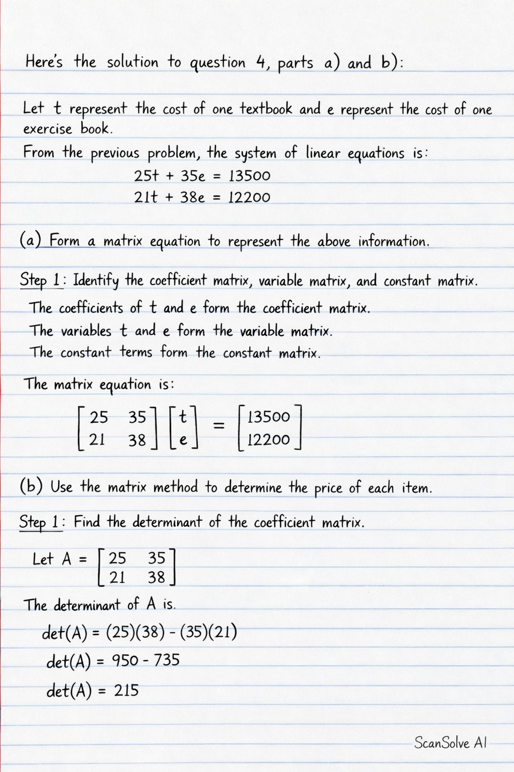 Handwritten step-by-step solution preview