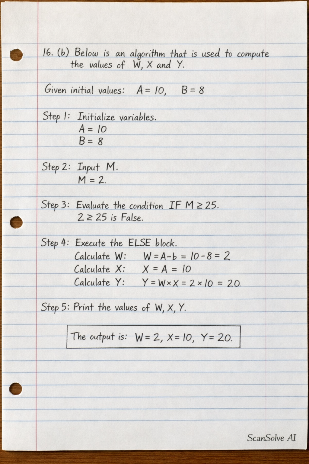 Handwritten step-by-step solution preview