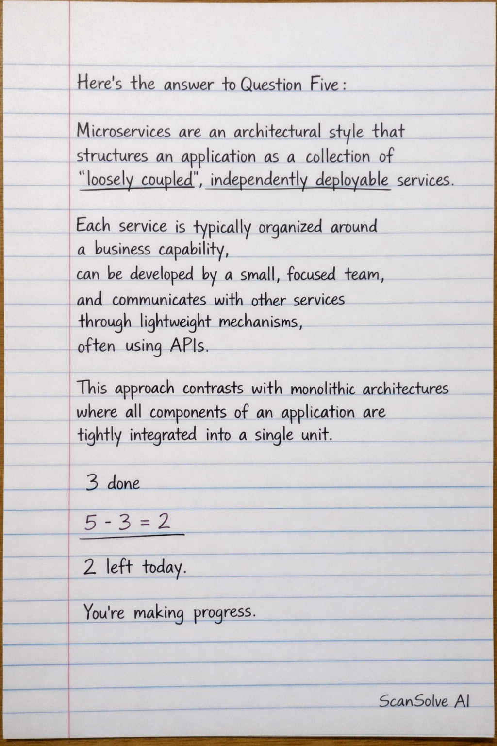 Handwritten step-by-step solution preview