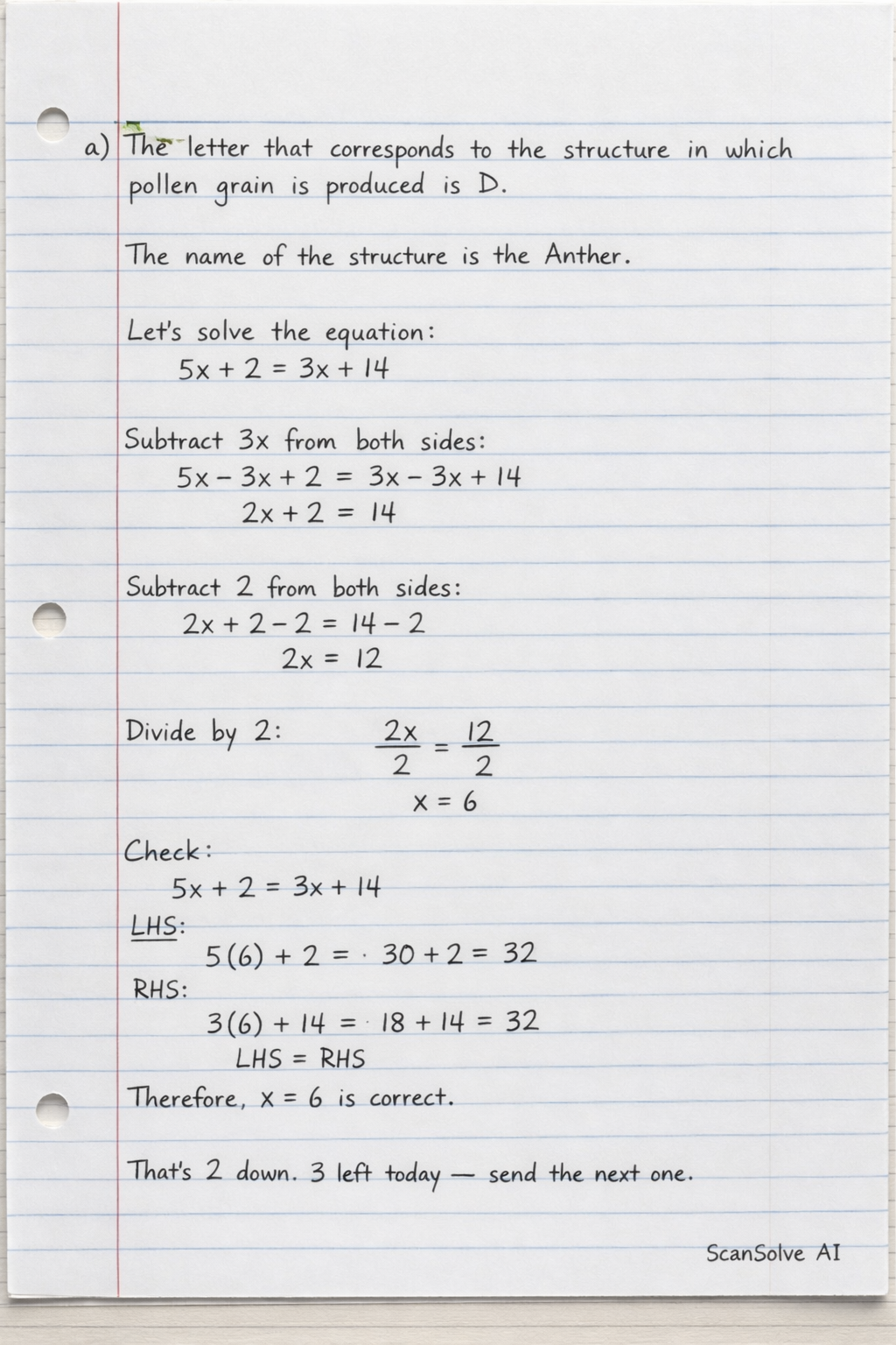 Handwritten step-by-step solution preview