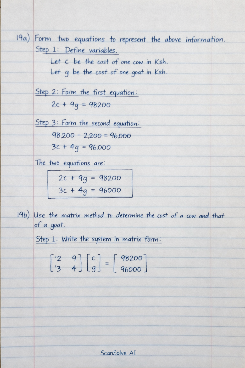 Handwritten step-by-step solution preview
