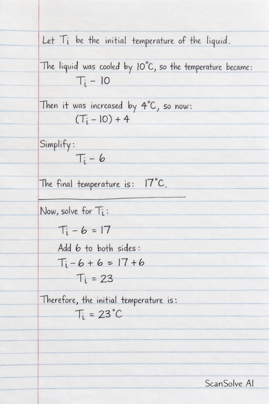 Handwritten step-by-step solution preview