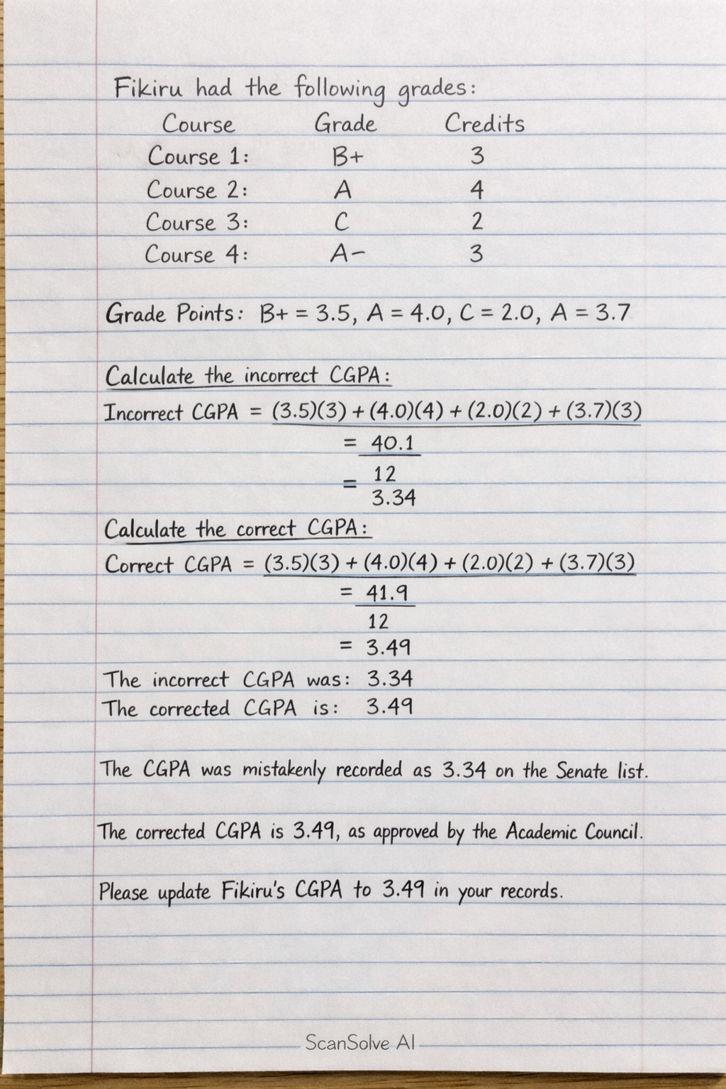 Handwritten step-by-step solution preview