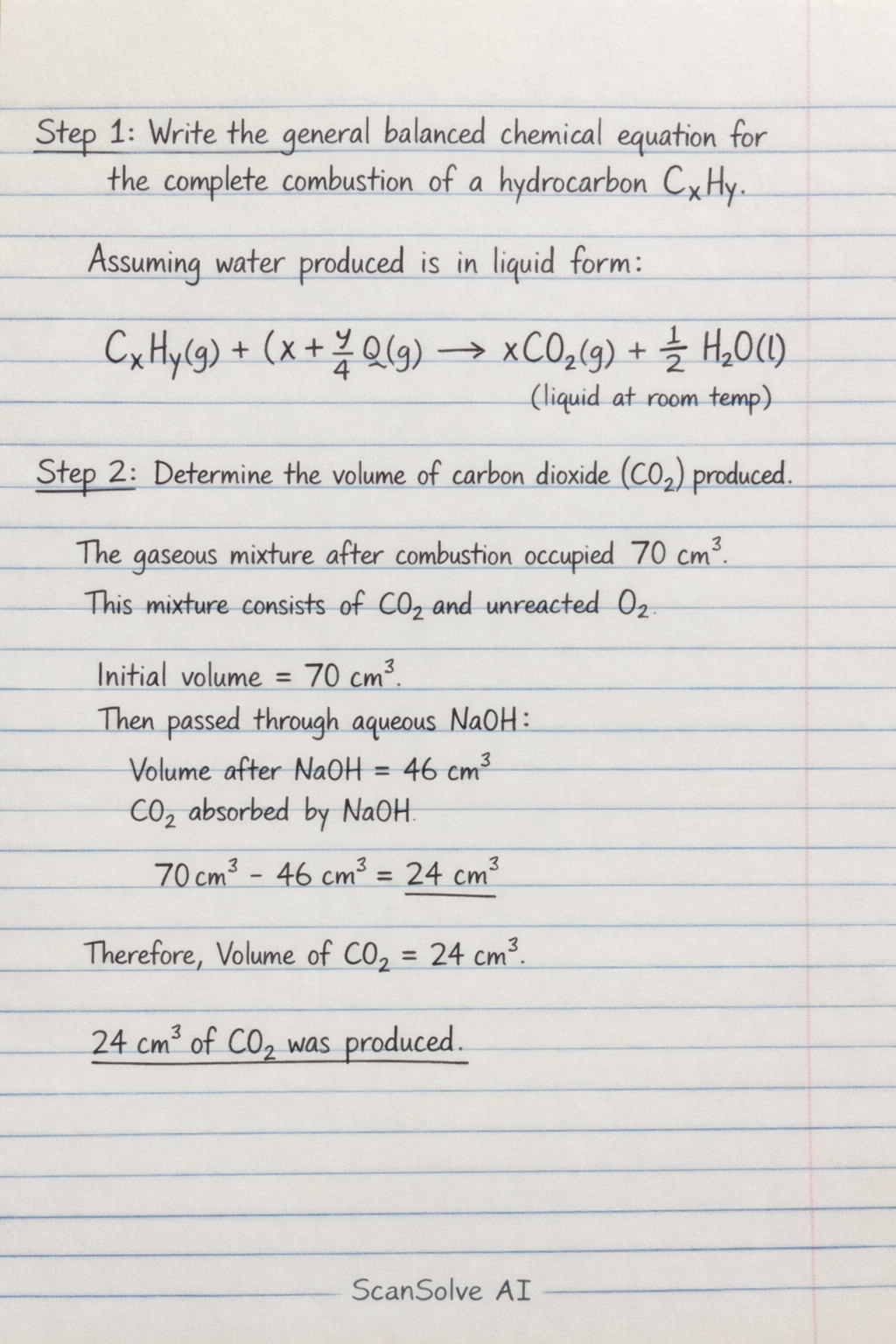 Handwritten step-by-step solution preview