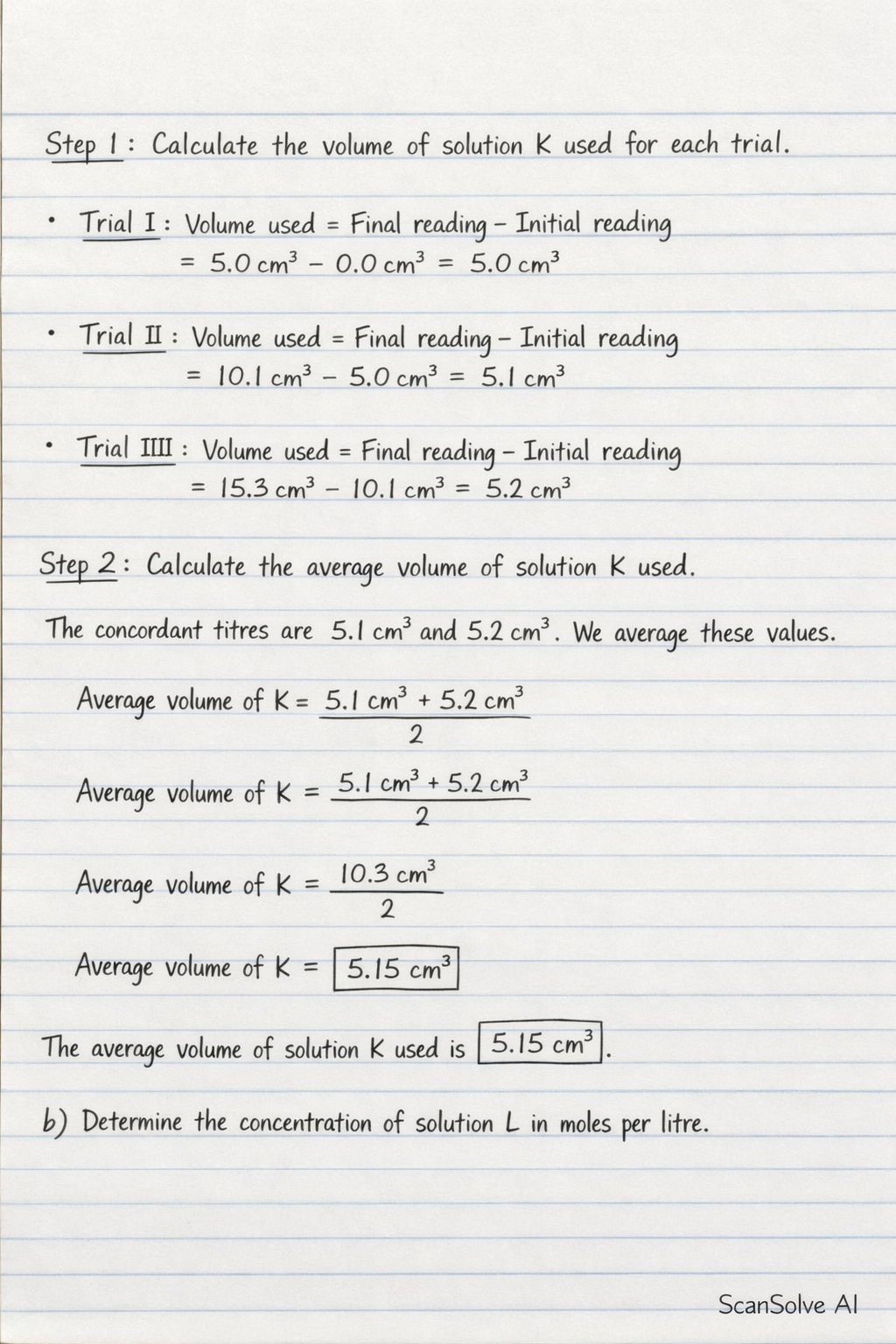 Handwritten step-by-step solution preview