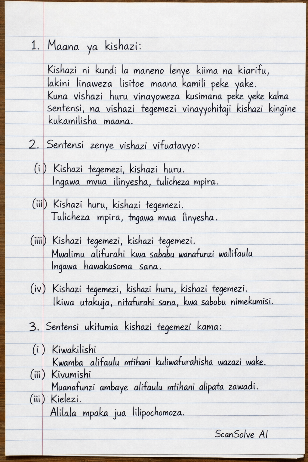 Handwritten step-by-step solution preview