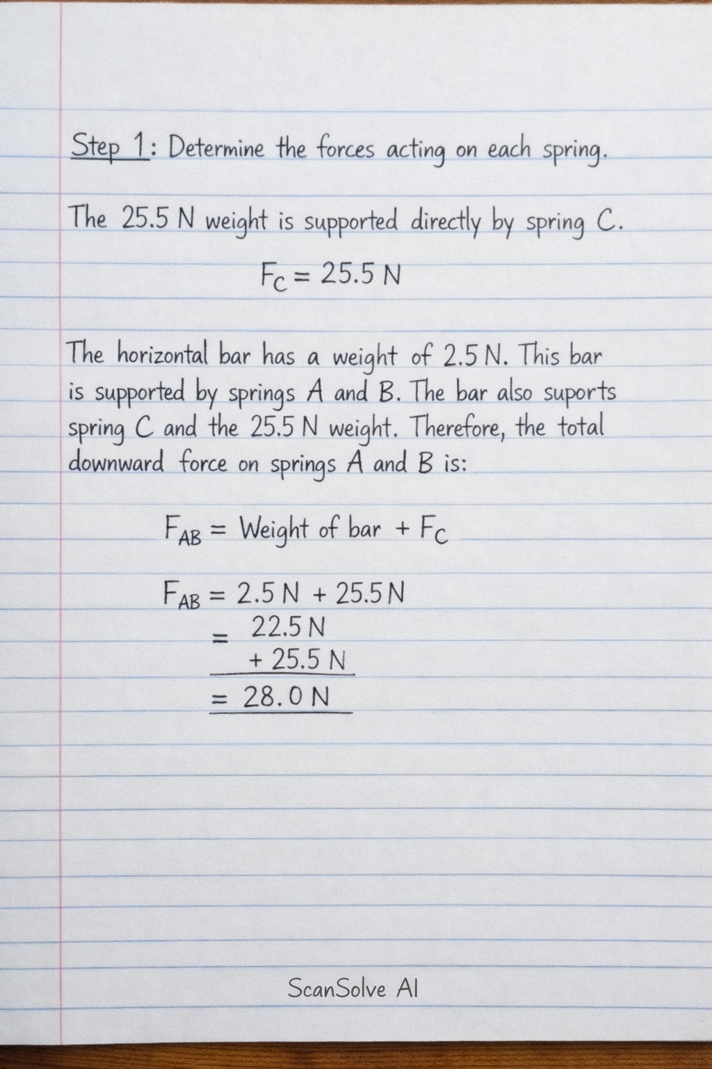 Handwritten step-by-step solution preview