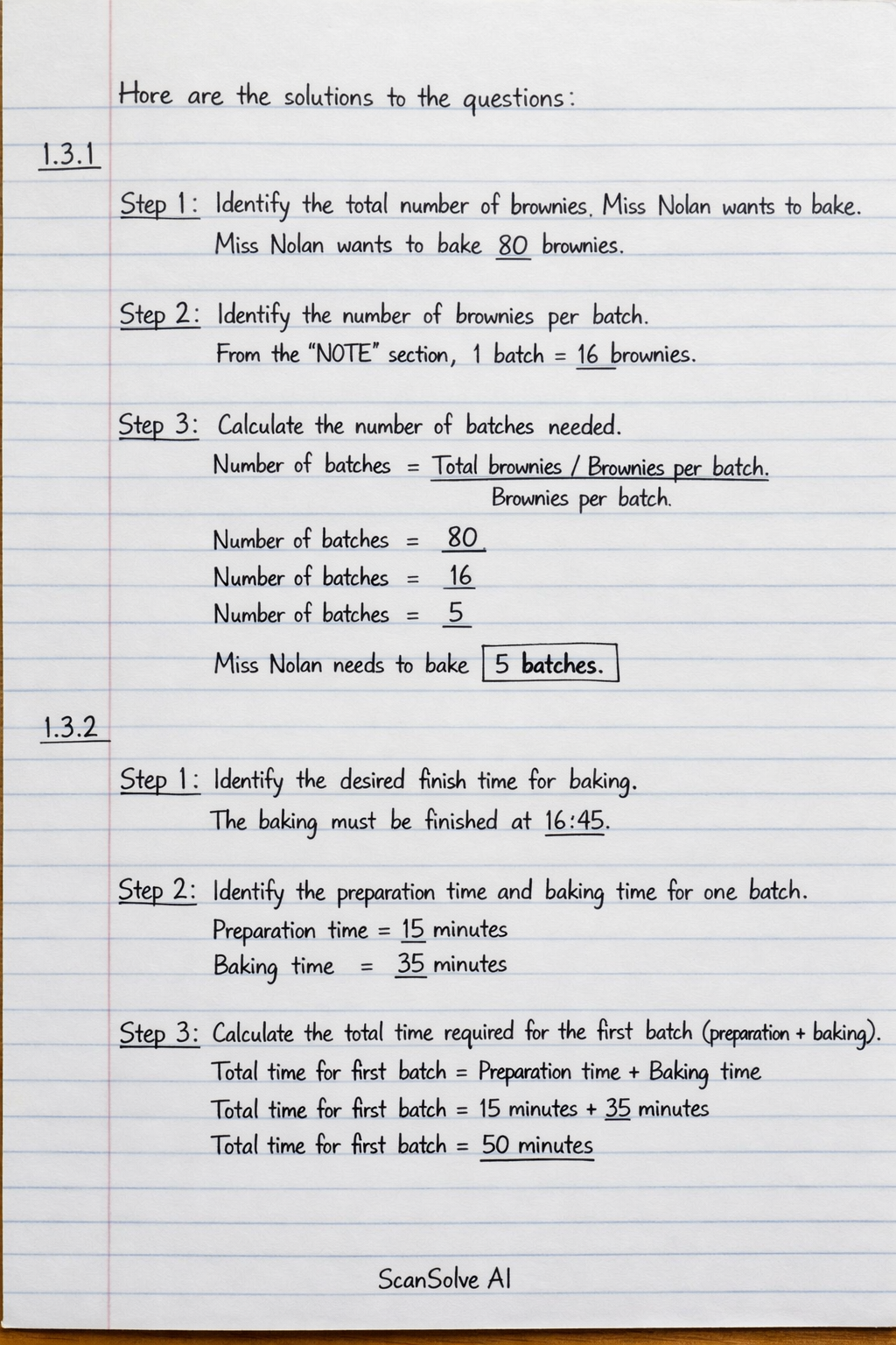 Handwritten step-by-step solution preview