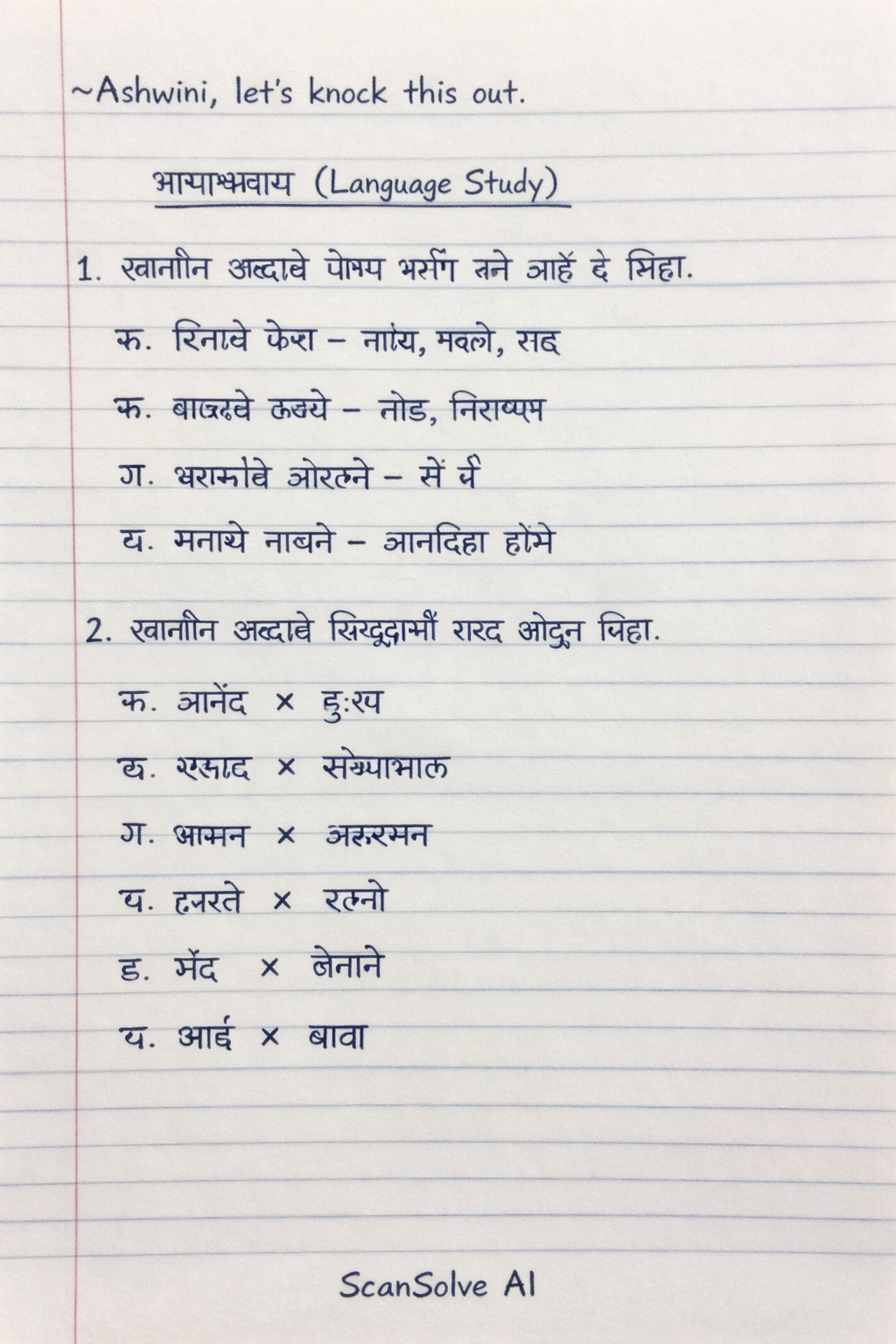 Handwritten step-by-step solution preview
