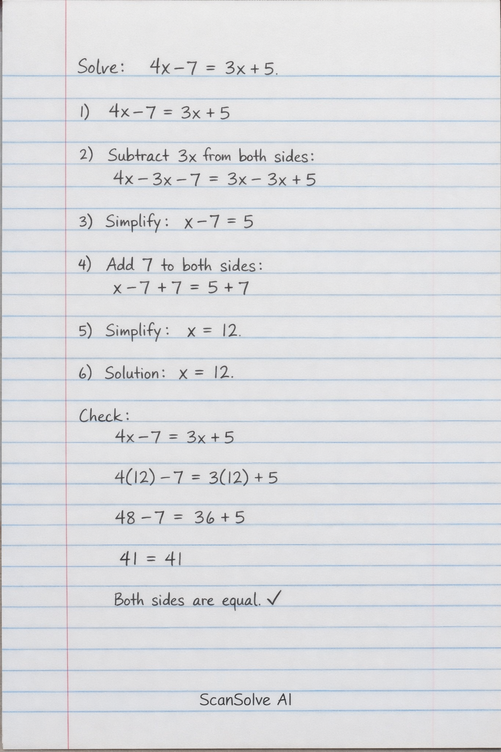Handwritten step-by-step solution preview
