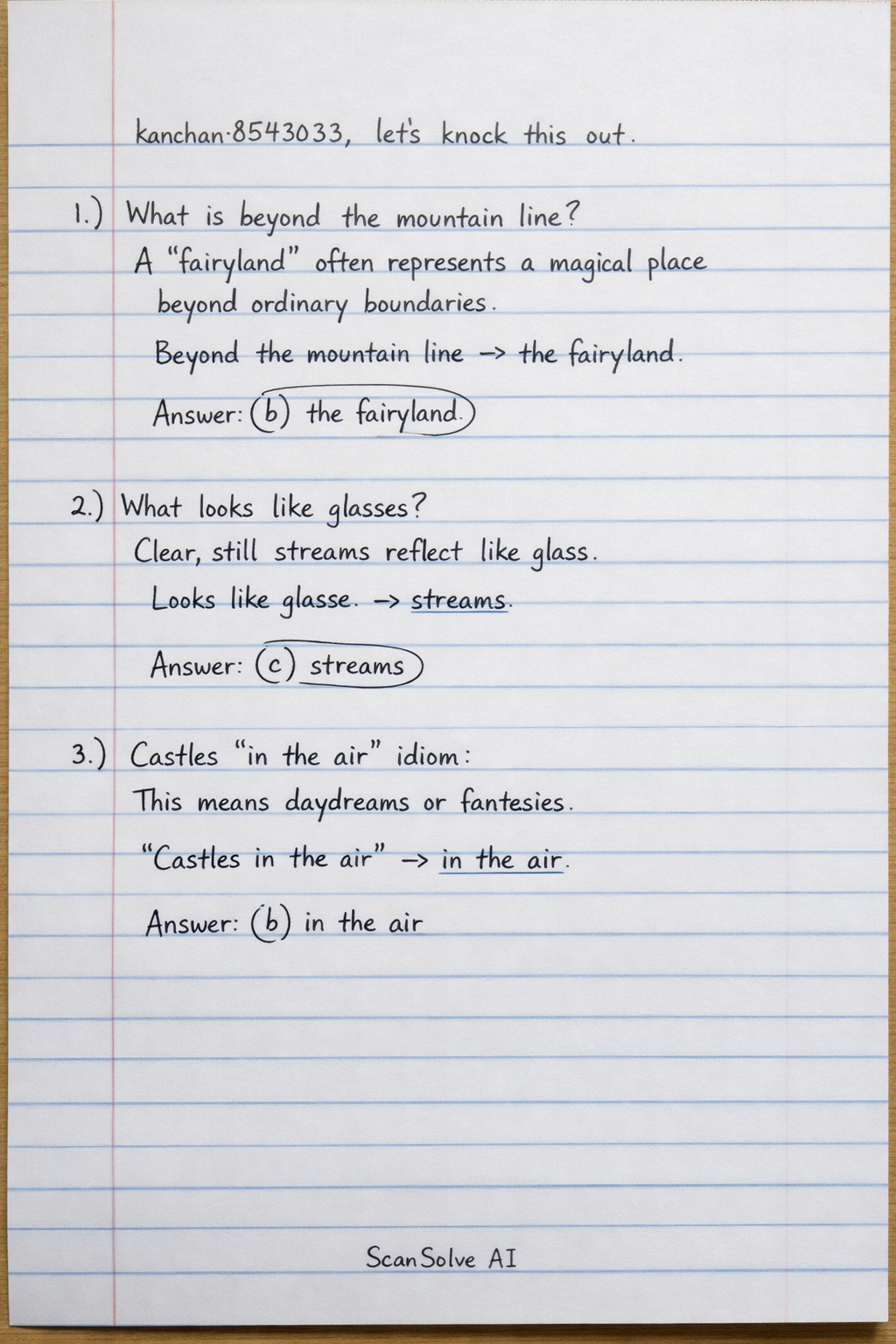Handwritten step-by-step solution preview