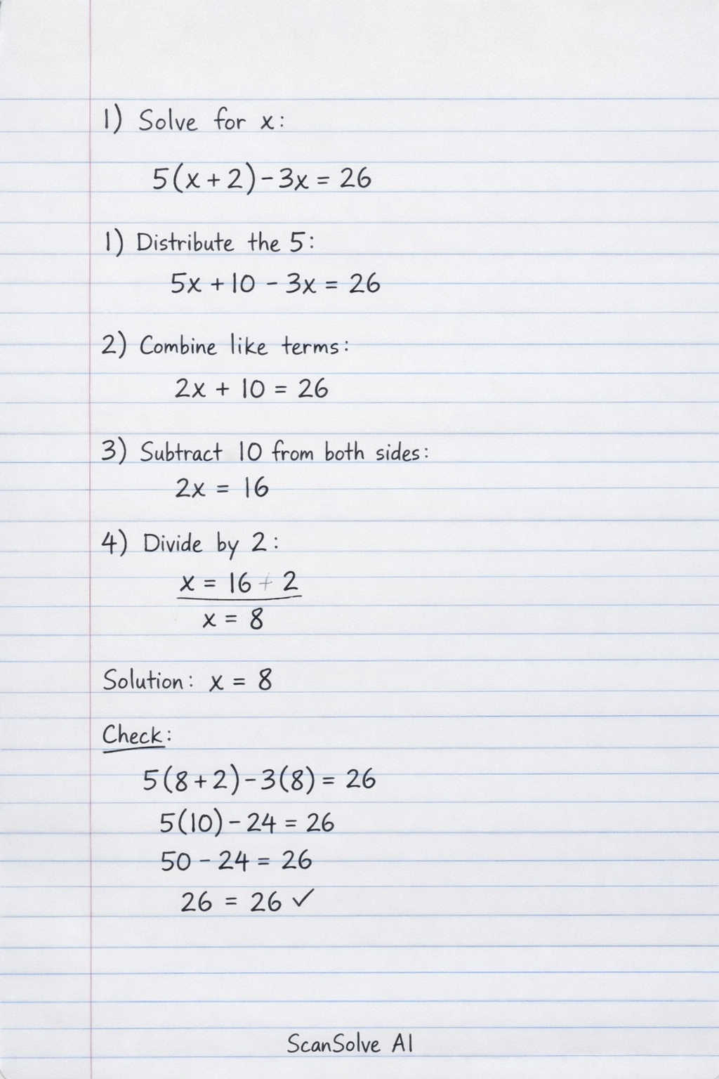 Handwritten step-by-step solution preview