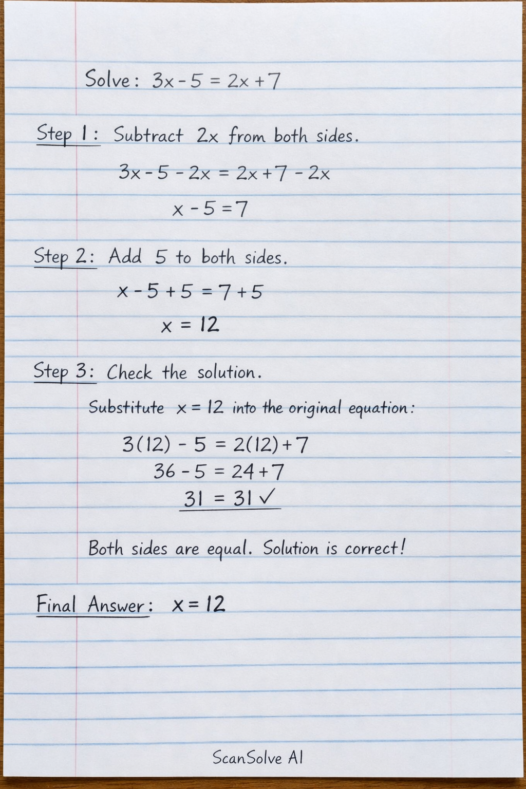 Handwritten step-by-step solution preview