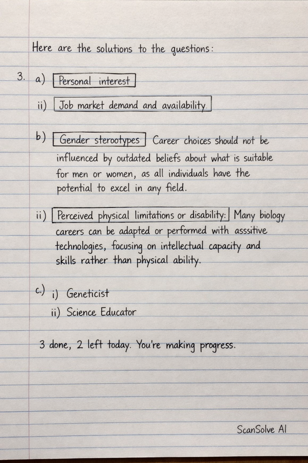 Handwritten step-by-step solution preview