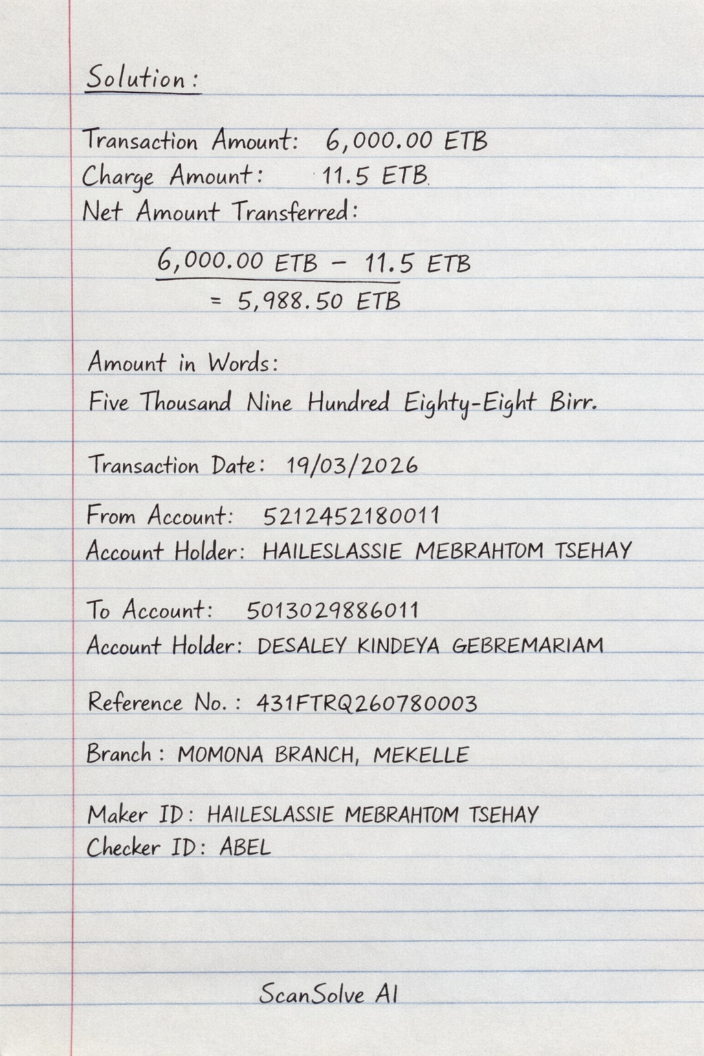 Handwritten step-by-step solution preview